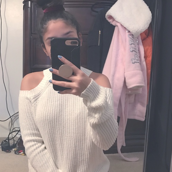 Fashion Nova Tops - Cold shoulder sweater
